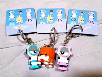 새상품 Mozu 로봇 캐릭터 키링 3개 세트 모즈 미니어처