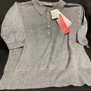 MONTAGUT 몽타규 그레이 반팔 피케 셔츠 1 택 포함 미사용품