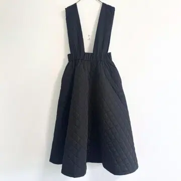 [ 새상품급 ] rosymonster 퀼팅 점퍼 원피스 블랙 F