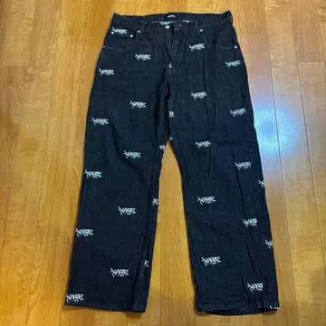 XLARGE 청바지 블랙 36inch