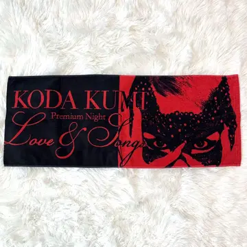 새상품급 코다 쿠미 타월 라이브 굿즈 레드 블랙 KODA KUMI