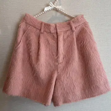 FURFUR 샤기 숏팬츠 핑크
