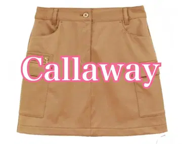 캘러웨이 골프웨어 여성용 스커트 베이지