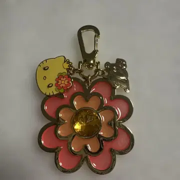 USJ 한정판 키티 10주년 플라워 키링