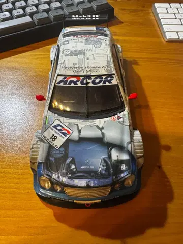 [ 완성품 ] 1/24 타미야 벤츠 CLK 오리지널 타이어 절판