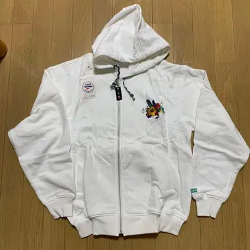 YAMAHA MARINE 꽃무늬 자수 풀 집업 후드티