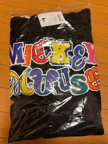 MICKY 디자인 블랙 후드티