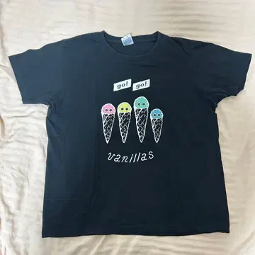 go!go!vanillas 눈알 T셔츠 L사이즈