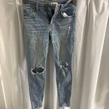 AZUL by moussy 아즐 데미지 진 스키니 데님