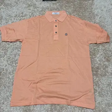 [ 새상품급 ] Munsingwear 오렌지 반팔 피케 셔츠 M