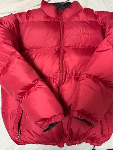 L.L.Bean 00s 리버서블 구스 다운 자켓 빨간색/블랙