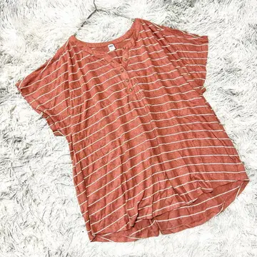 [ 올드 네이비 ] 보더 t셔츠 (3L) 빅 사이즈 빅 루즈 페미닌