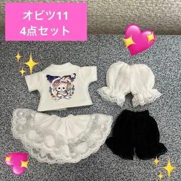오비츠 11 인형용 옷 갈아입기 의류 세트 ( T셔츠 스커트 팬츠 )