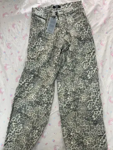 JADED 레오파드 무늬 데님 와이드 팬츠 택 포함 새상품