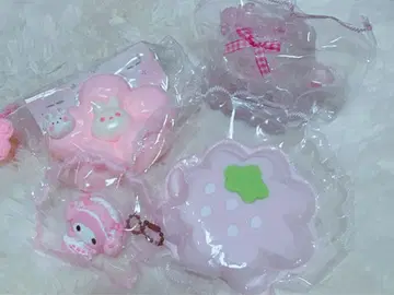 투명 푸딩 딸기 푸딩 토끼 핑크 쪼물쪼물 스퀴즈 kikisquishy