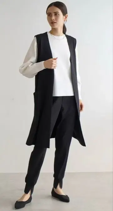 편안함 & 아름다운 실루엣! 이지 팬츠 블랙 L