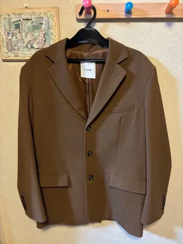 CLINE 브라운 테일러드 자켓