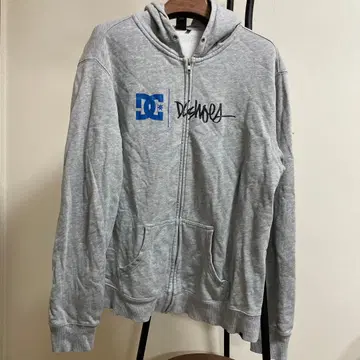 DC 그레이 집업 후드티