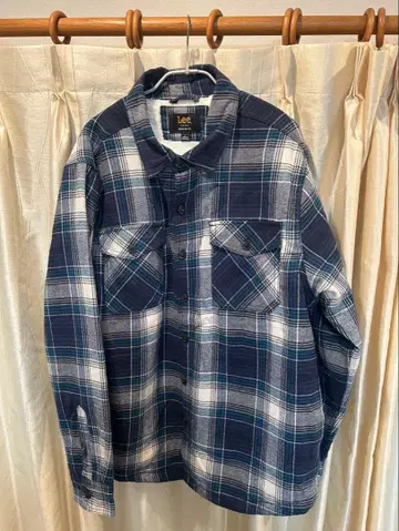 Lee 자켓 네이비/화이트 체크