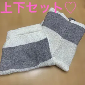 미착용 새상품 젤라또피케 스무디 보더 룸웨어 상하의 세트