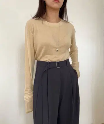 새상품 [ DIDOT. ] 시어 롱 슬리브 T셔츠