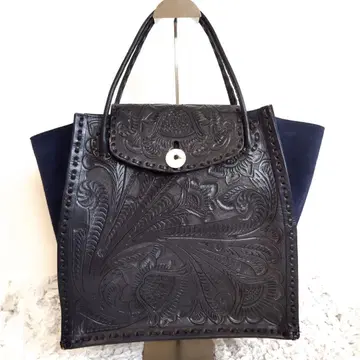 카빙 트라이브스 그레이스 콘티넨탈 루나 백 가죽