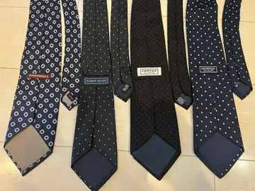 넥타이 4개 세트 비즈니스 네이비 블랙 FAIRFAX