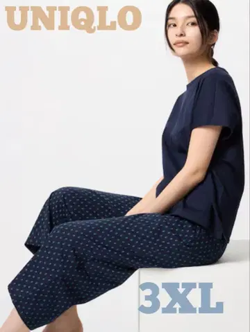 UNIQLO 에어리즘 코튼 세트 3XL 네이비