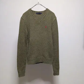 랄프 로렌 카키 M 니트