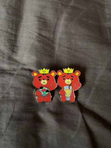 동방신기 곰 핀 배지 2개 세트