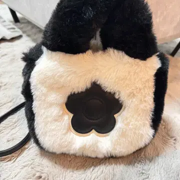 MARY QUANT 마리콴트 퍼 숄더백 핸드백