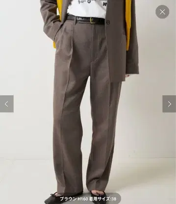 스픽 앤 스팬 더블 크로스 테이퍼드 팬츠 슬랙스 34 사이즈