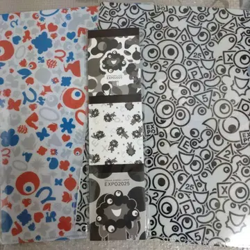 미야쿠미야쿠 클리어 파일 2장 & 메모장 3권 코미야쿠 블랙 미야쿠 흑백