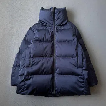 유니클로 +J 질 샌더 다운 볼륨 자켓 네이비 L
