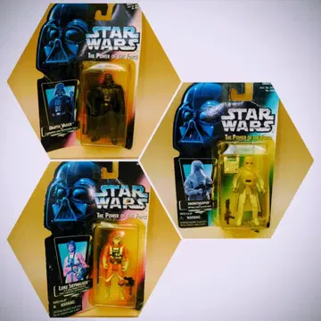 스타 워즈 케너 페인팅 완료 가동 피규어 세트 전체 높이 약 95mm