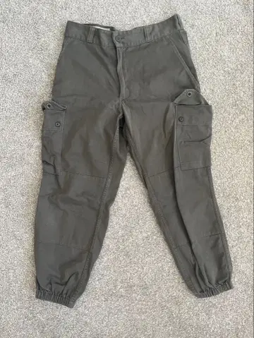 프랑스군 실품 80년대 WAREIN F-2 카고 팬츠 밑단 리브