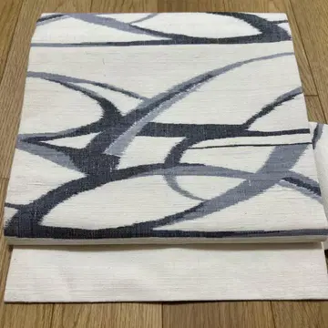 9촌 나고야 오비 지 기하학 패턴 순수 실크 317