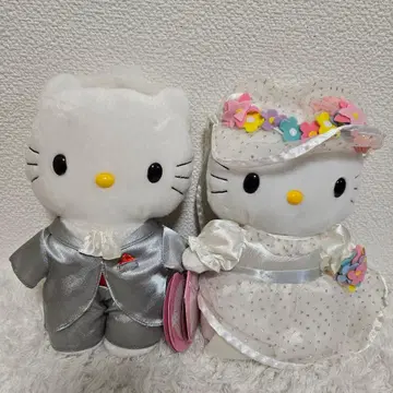 헬로키티 & 디어 다니엘 웨딩 페어 봉제 인형 맥도날드 콜라보