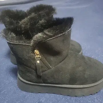 attagirl 블랙 스웨이드 어그 부츠