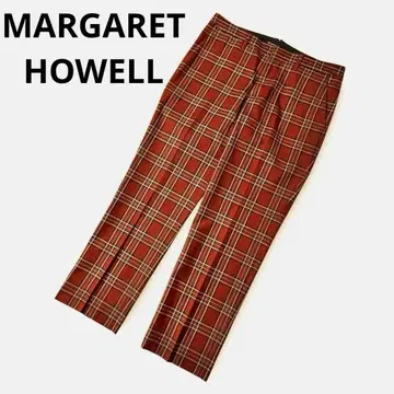 MARGARETHOWELL 마가렛호웰 체크 트라우저 팬츠