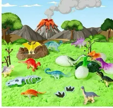 공룡 포함 실내 모래놀이 세트 Xmas 선물