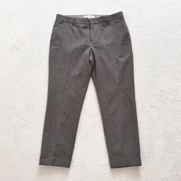 바나나리퍼블릭 체크 테이퍼드 팬츠 M~L 깔끔