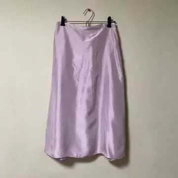 JILLSTUART 질스튜어트 연보라 실크 프릴 롱 스커트 2