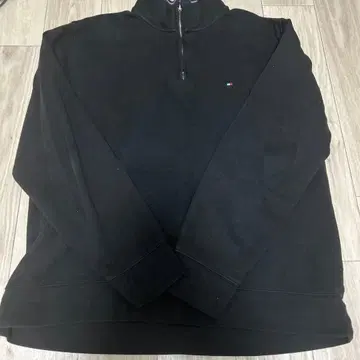 TOMMY HILFIGER 블랙 하프 지퍼 XL