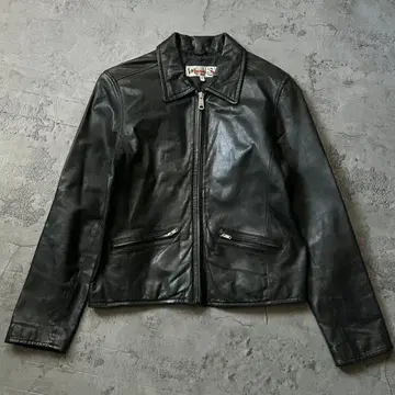 새상품급 DEPT 천연 가죽 싱글 라이더스 자켓 블랙