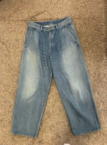 Selvage Denim Two Tuck Pants LIGHT FADE