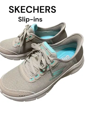 SKECHERS Slip-ins 베이지/스카이블루