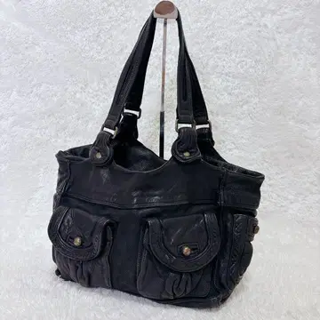 y2k 00s archives leather tote bag black