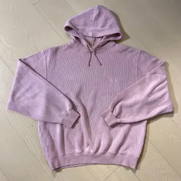 MEN'S CLUB 핑크 니트 후드티