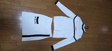 화이트 스웨터 스커트 세트